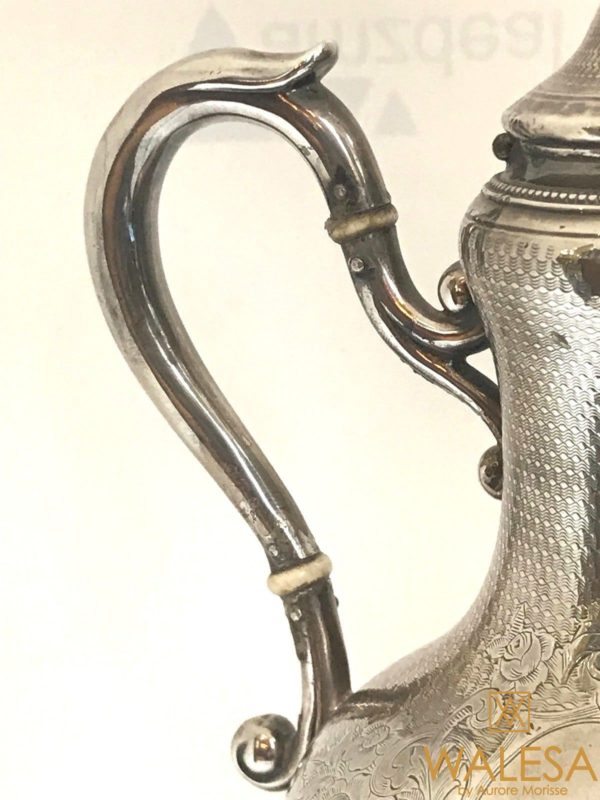 Théière en argent massif XIXe – Image 4