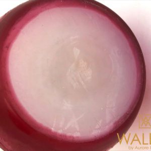 Rare Vase en cristal du Val Saint Lambert gravé à l'acide 