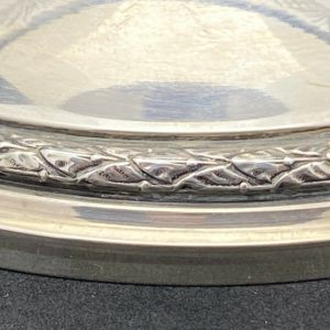 coupe sur pied argent massif et cristal Baccarat