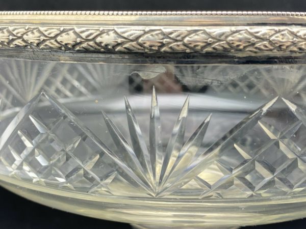 coupe sur pied argent massif et cristal Baccarat – Image 7