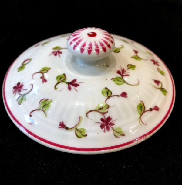Beurrier, pot couvert en porcelaine Rauenstein Thuringe, Allemagne début XIXème – Image 4
