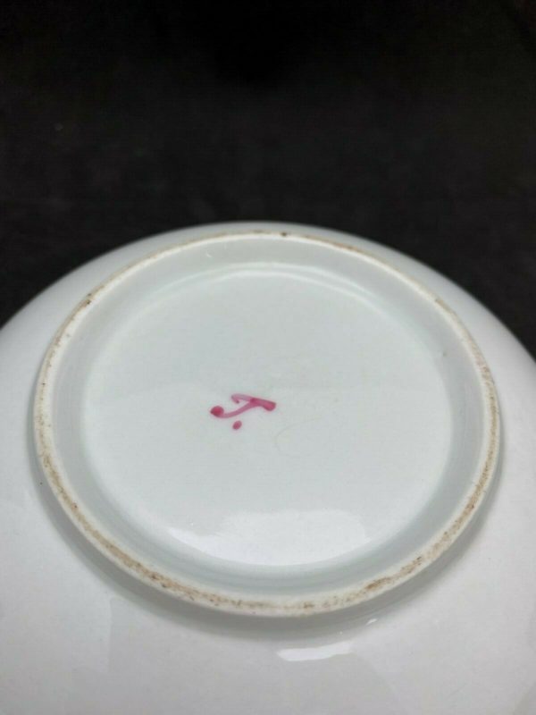 6 Coupelles et soucoupes en porcelaine Rauenstein Thuringe, Allemagne vers 1800 lot n°2 – Image 7