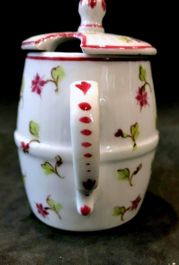 Pot, moutardier en porcelaine Rauenstein Thuringe, Allemagne début XIXème – Image 2