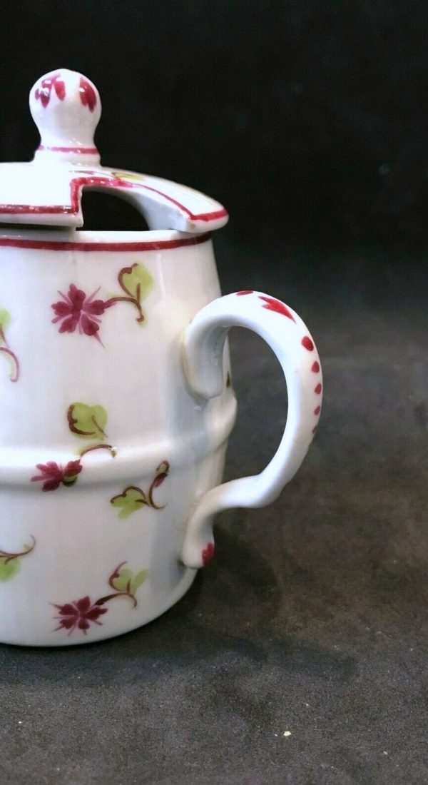 Pot, moutardier en porcelaine Rauenstein Thuringe, Allemagne début XIXème – Image 3