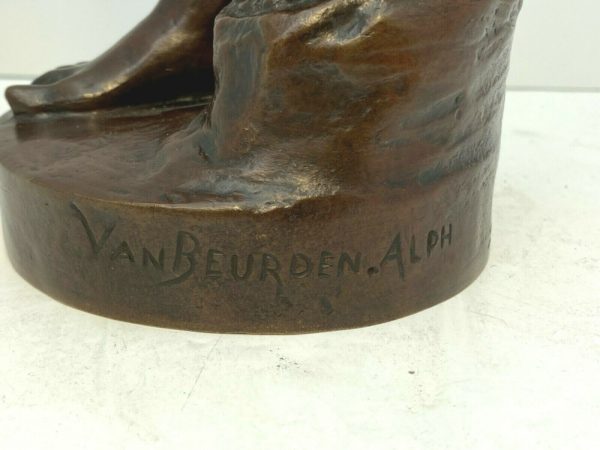 Sculpture Bronze Alphonse VAN BEURDEN – Image 4