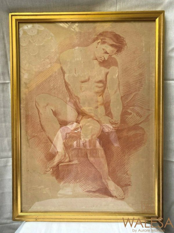 Gilles DEMARTEAU gravure à la manière sanguine 2 – Image 2