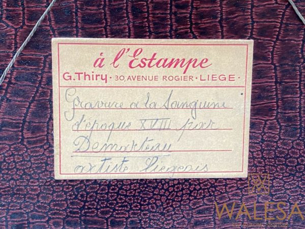 Gilles DEMARTEAU gravure à la manière sanguine 3 – Image 10
