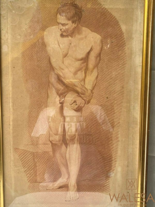 Gilles DEMARTEAU gravure à la manière sanguine
