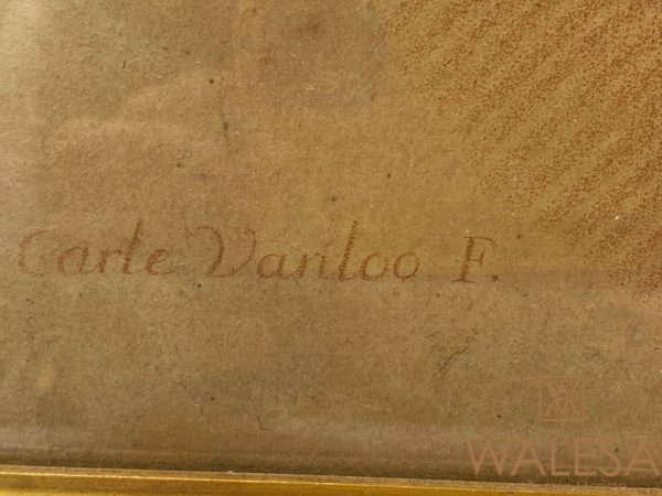 Gilles DEMARTEAU gravure à la manière sanguine – Image 2