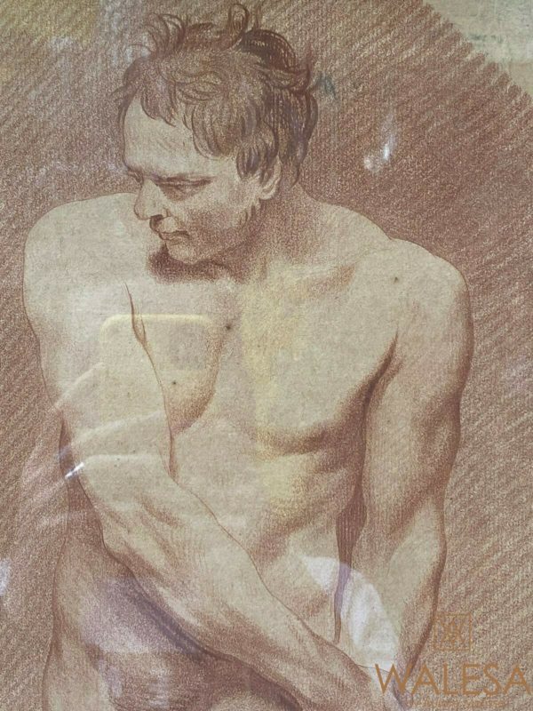 Gilles DEMARTEAU gravure à la manière sanguine – Image 3