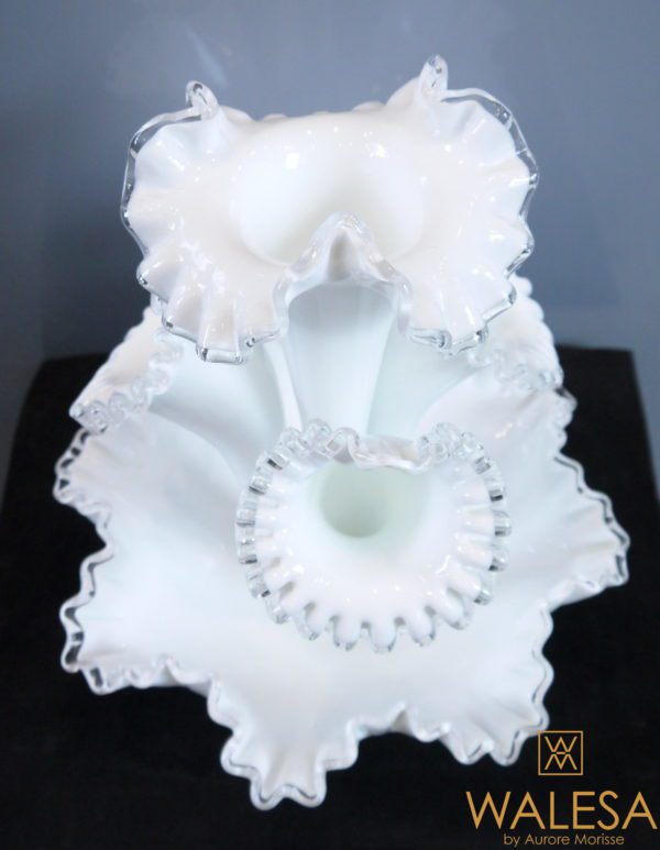 Bouquetière en Opaline Fenton – Image 6