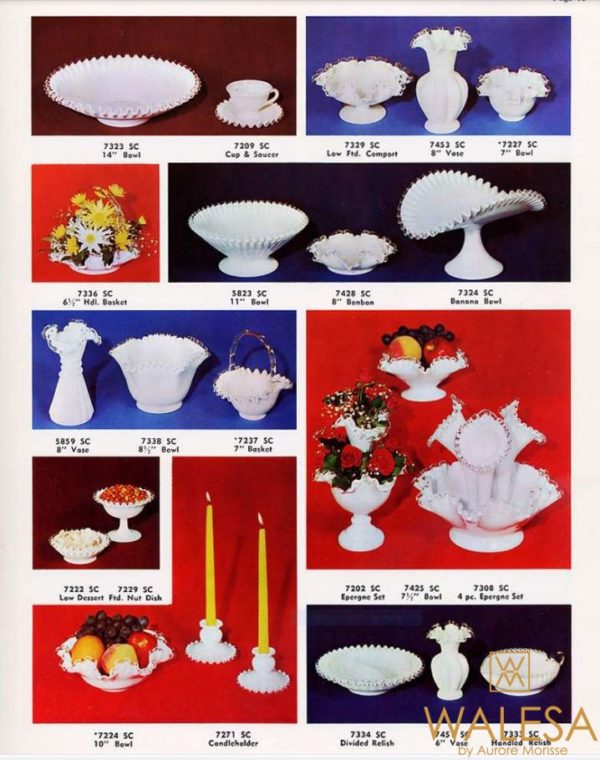 Bouquetière en Opaline Fenton – Image 2