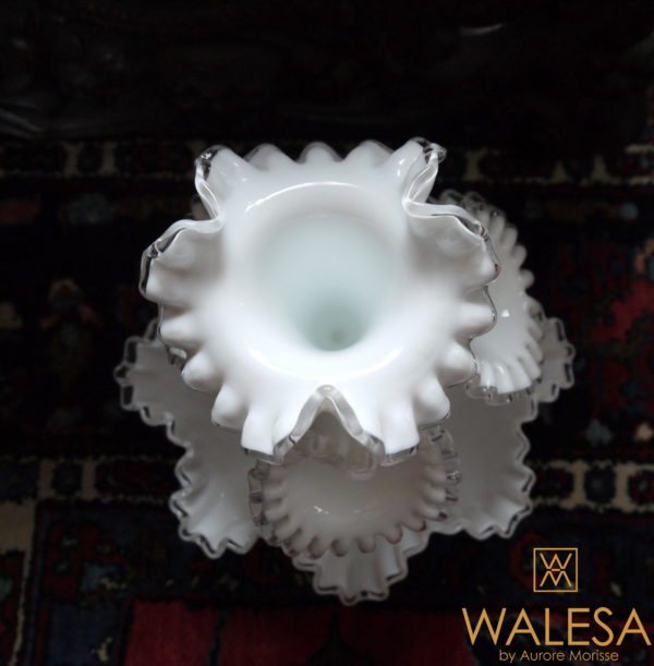 Bouquetière en Opaline Fenton – Image 7