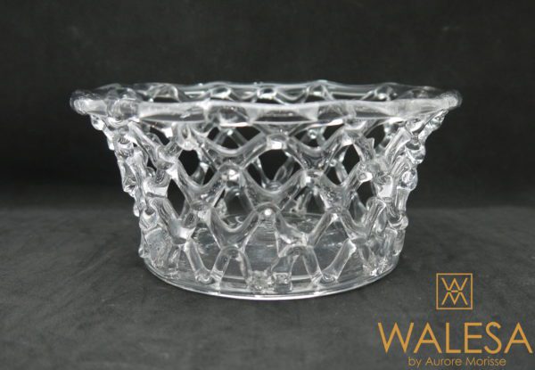Corbeille et plateau en vannerie de cristal 18ème – Image 9