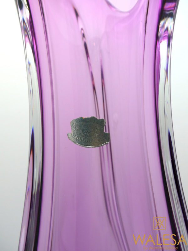 Grand vase cristal Val Saint Lambert 51cm – Image 6