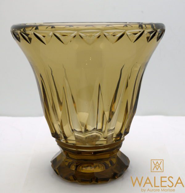 Vase art déco topaze Val Saint Lambert – Image 5
