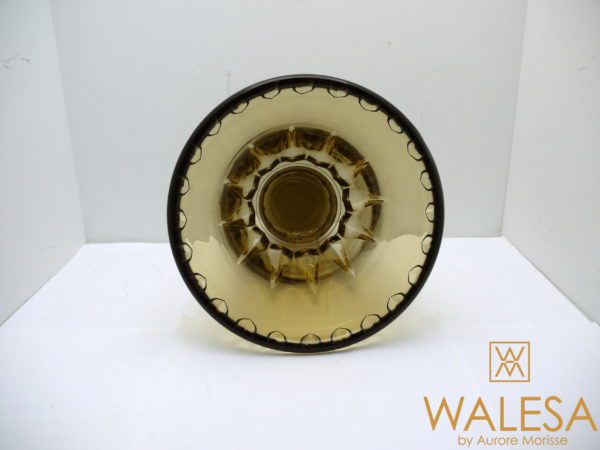 Vase art déco topaze Val Saint Lambert – Image 4