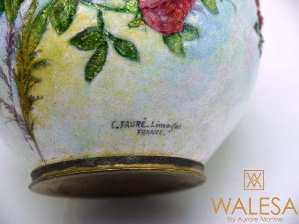 Vase Boule Camille Fauré Limoges – Image 5