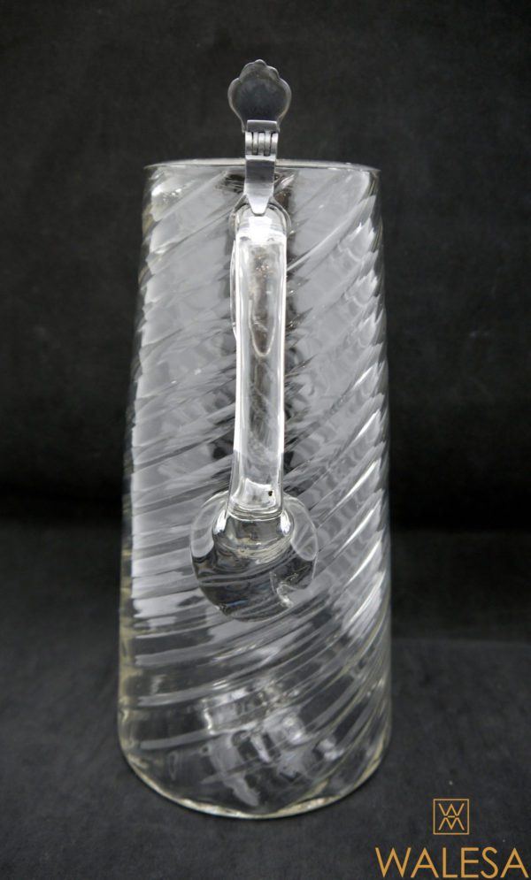 Carafe en verre soufflé fin XVIIIème – Image 2