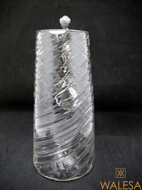 Carafe en verre soufflé fin XVIIIème – Image 3