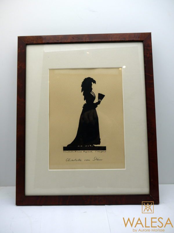 portrait silhouette Charlotte Von Stein