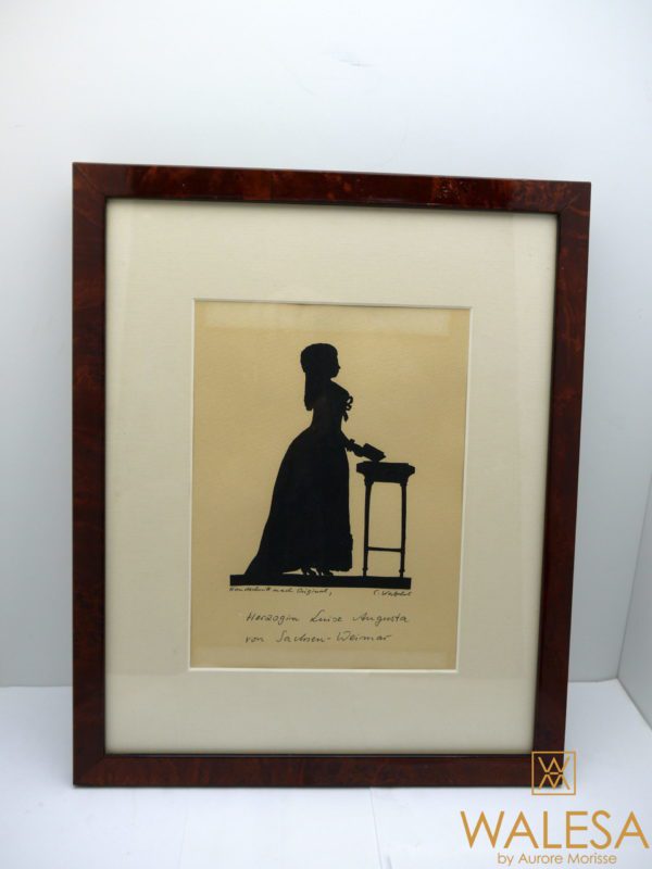 portrait silhouette Duchesse Augusta von Sachsen-Weimar