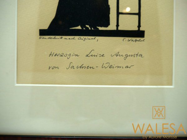 Portrait silhouette Duchesse Augusta von Sachsen-Weimar – Image 3