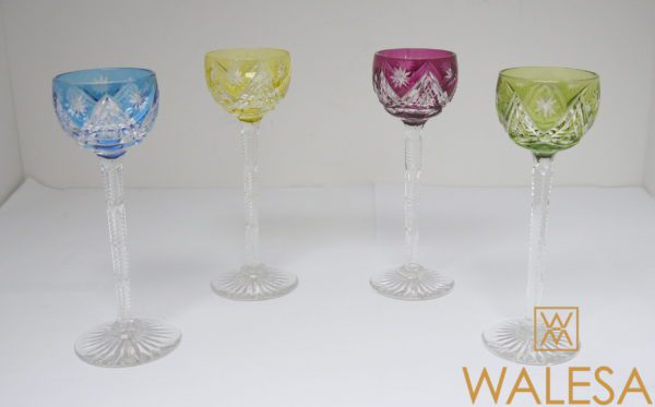 4 verres à liqueur cristal Val Saint Lambert 13 cm – Image 2