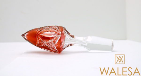 Carafe Eiffel 44cm Val Saint Lambert cristal doublé Aurore taillé – Image 2