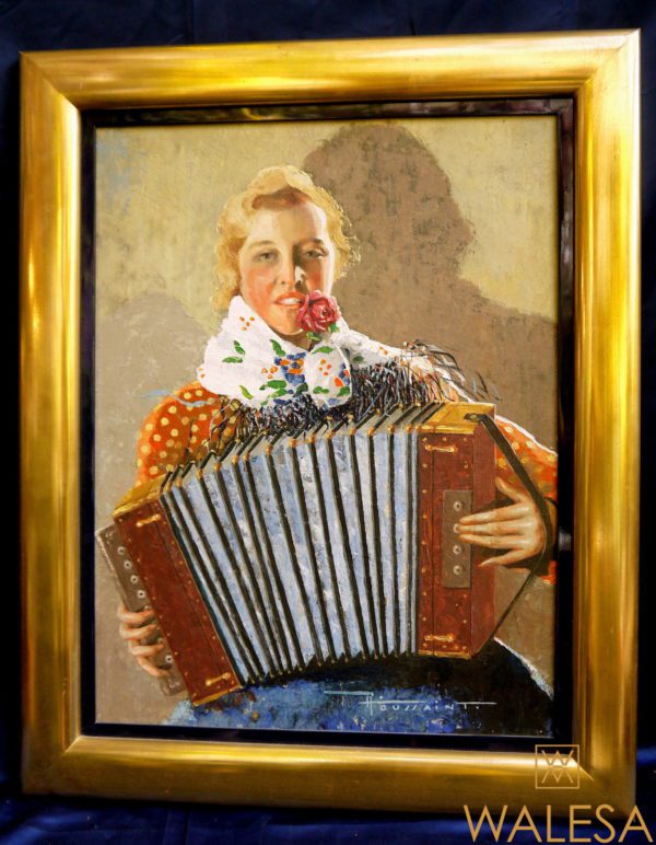Huile sur toile signée Toussaint – Image 2