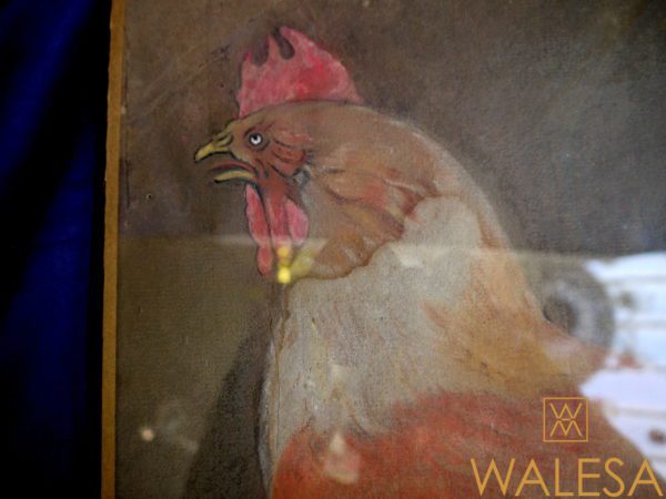 Pastel animalier ancien "Coq français" XIXème – Image 7