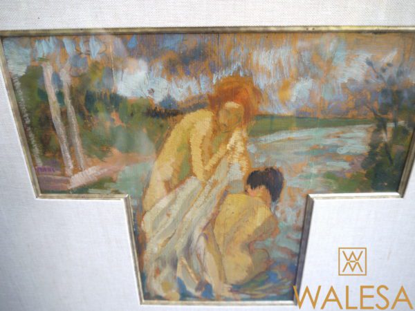 Robert CROMMELYNCK Huile sur panneau – Image 2