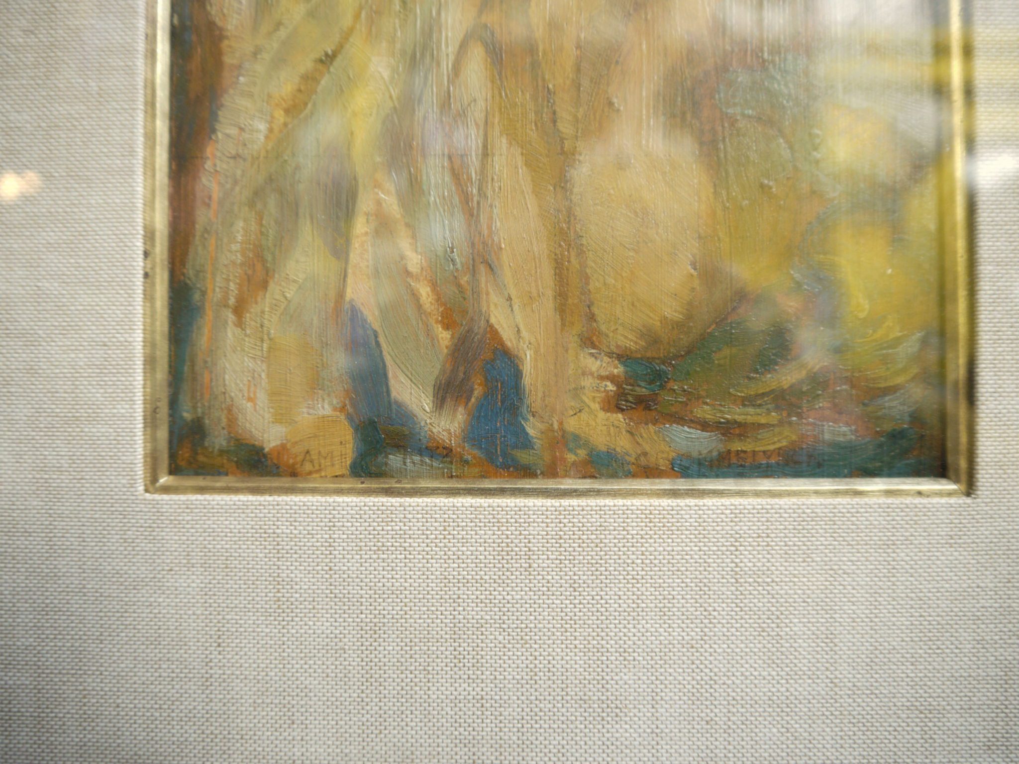 Robert CROMMELYNCK Huile sur panneau Antiquités Maison Walesa