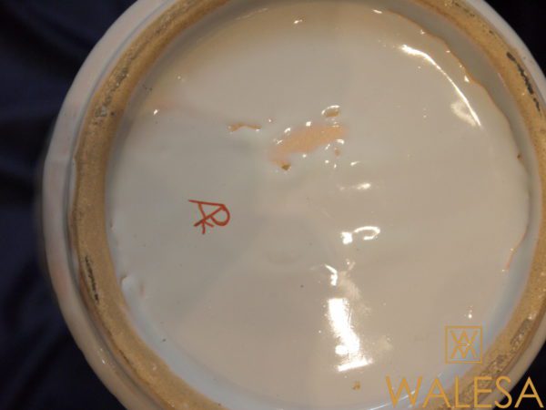 Paire de vases couverts faïence Delft doré – Image 19