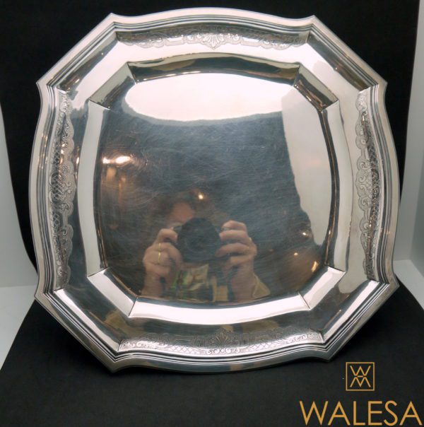 Platerie argent massif 3 plateaux 2 sauciers – Image 2