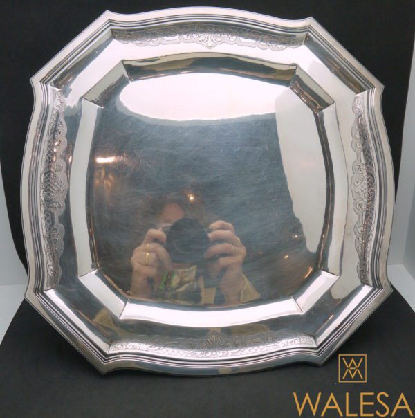 Platerie argent massif 3 plateaux 2 sauciers – Image 3