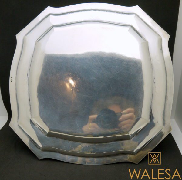 Platerie argent massif 3 plateaux 2 sauciers – Image 4