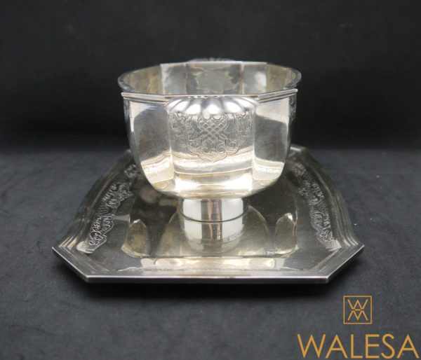Platerie argent massif 3 plateaux 2 sauciers – Image 8