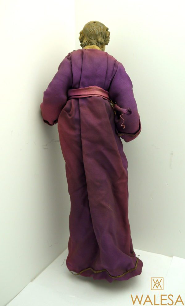 Santon napolitain en terre cuite polychrome XVIIIe siècle – Image 5