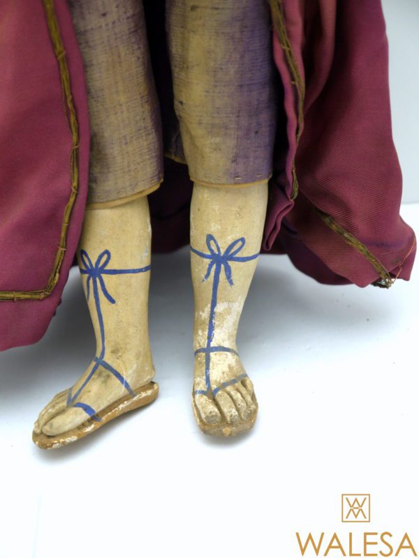 Santon napolitain en terre cuite polychrome XVIIIe siècle – Image 11