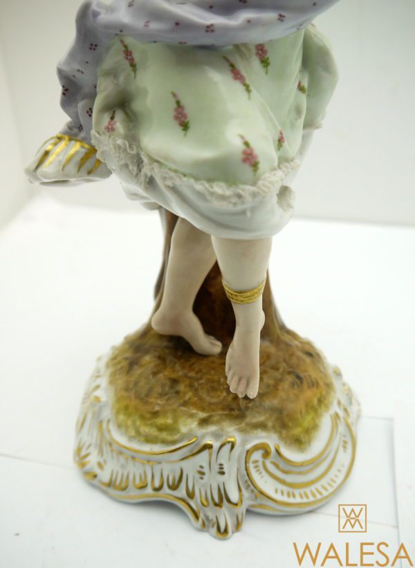 Statuette Gitane Porcelaine de Plaue Thuringe Schierholz 19ème – Image 6