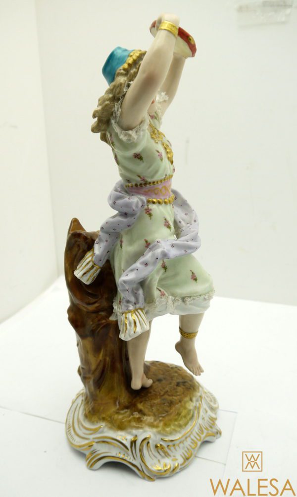 Statuette Gitane Porcelaine de Plaue Thuringe Schierholz 19ème – Image 5