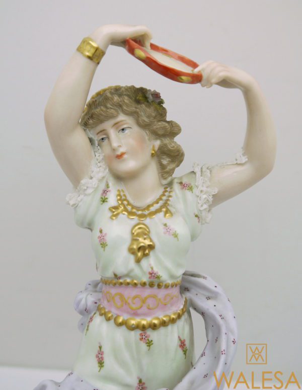 Statuette Gitane Porcelaine de Plaue Thuringe Schierholz 19ème – Image 3