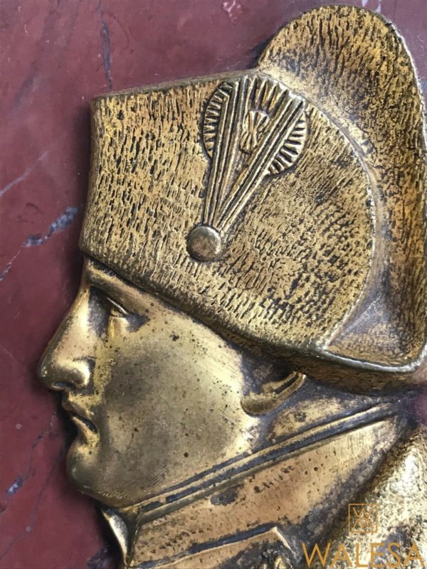 NAPOLEON profil en bronze doré signé C. DE FRANOZ – Image 2