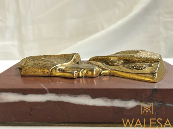 NAPOLEON profil en bronze doré signé C. DE FRANOZ – Image 5