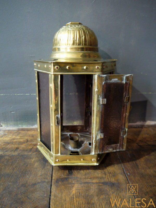 Lanterne d'église, laiton repoussé, Pays Bas ou Flandres XVIIIème – Image 5