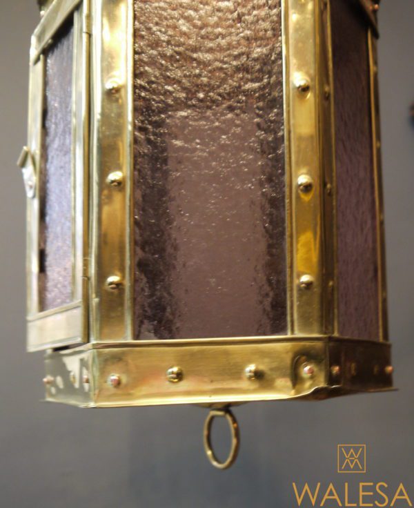 Lanterne d'église, laiton repoussé, Pays Bas ou Flandres XVIIIème – Image 4