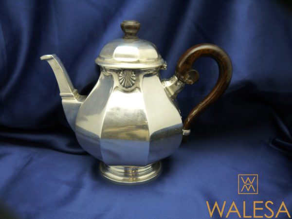 Service à thé et café argent massif de la maison Wolfers – Image 7