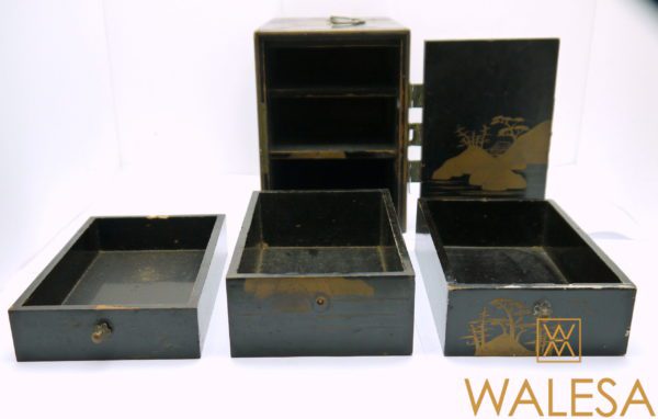 Petit cabinet Kodansu laque Japon – Image 7