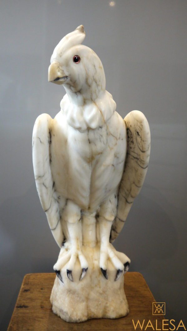 Sculpture condor en marbre signée – Image 2